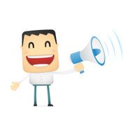 funny cartoon casual man N9