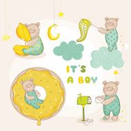 Baby Bear Set - Shower or Arrival Card N2