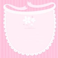 Baby bib - for a girl