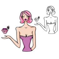 Fashion Woman Vector Illustration Series N20