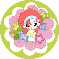 Cartoon Girl N42