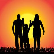 Vector silhouette of family N451