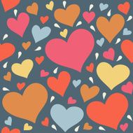 Seamless pattern with hearts N9