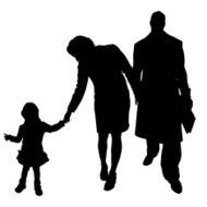 Vector silhouette of family N453