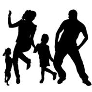 Vector Silhouette Of People N75