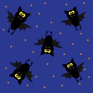 Cute bats Happy Halloween pattern