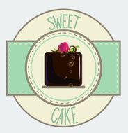 Vintage cupcake poster design N14