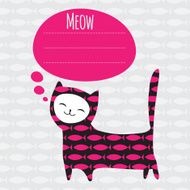 greeting card with cat N2