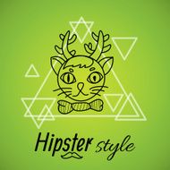 Hipster character design N2