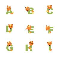 Alphabet A-I Fox