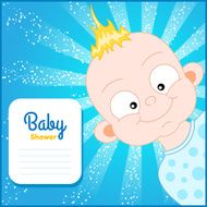 Baby shower invitation card N13