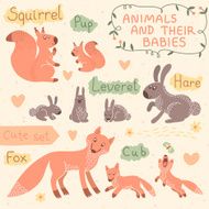 Baby and Mommy Animal Set N4