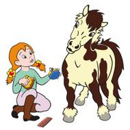 girl with pony N2