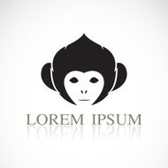 Vector image of an monkey head