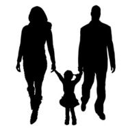 Vector silhouette of family N463