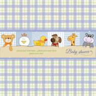 baby shower announcement card N14