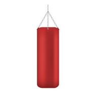 Punching bag isolated on white background Vector