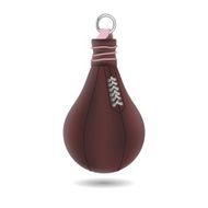 Punching bag isolated on white background Vector N2