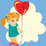 Girl with balloon N8