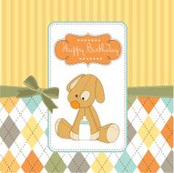 baby shower card with puppy N30