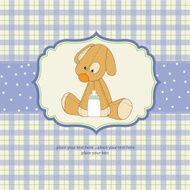 baby shower card with puppy N36