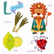 Very cute alphabet L letter