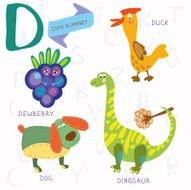 Very cute alphabet D letter