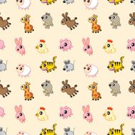 seamless animal pattern N18