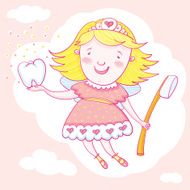 Fairy And Tooth Brush