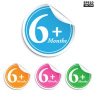 6 Month stickers