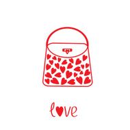 Love bag with hearts &Ntilde;ard