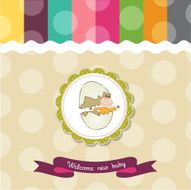 Baby shower card N227