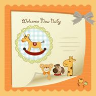 Baby shower card N228