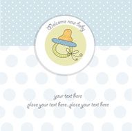 new baby boy shower card N15