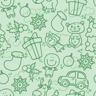 Cartoon christmas pattern