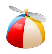 vector icon hat propeller