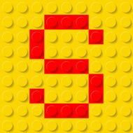 Letter S in construction kit