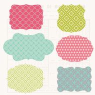 Vintage Colorful Design elements