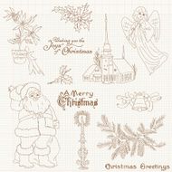 Christmas Vintage Design Elements N2