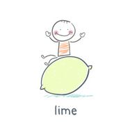 Cute kid doodle icon N48