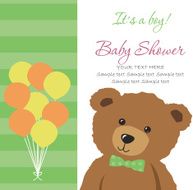 Baby shower card N229