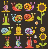 Snails and flowers