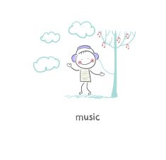Cute kid doodle icon N35