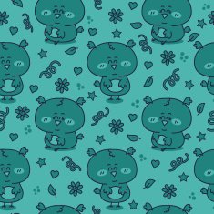 blue owl baby pattern