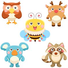 cute animal collection N5