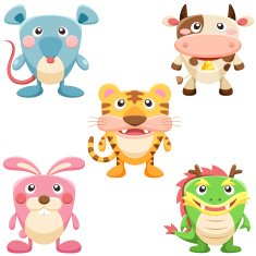 cute animal collection N8