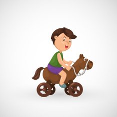 boy on toy horse N2