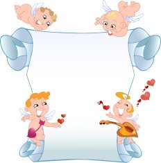 Card with cupids