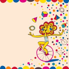 Lion in circus
