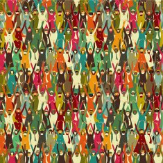 Audience seamless pattern